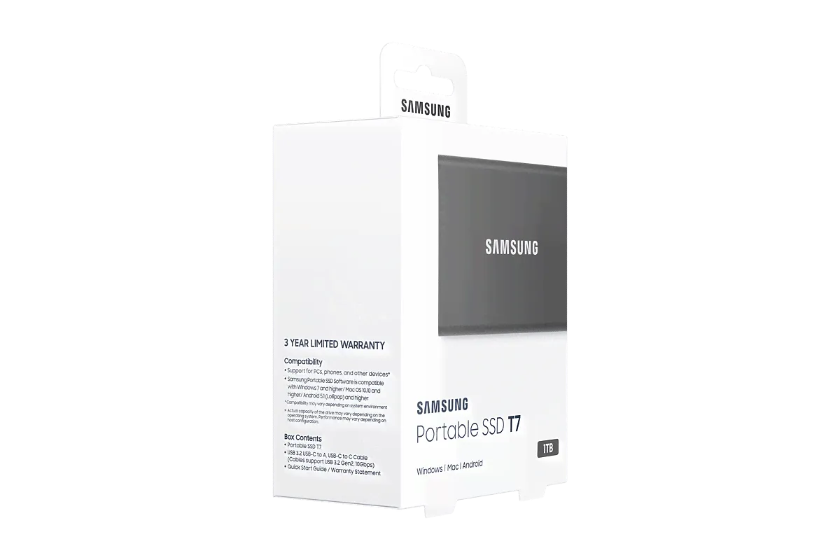 SSD накопитель Samsung T7 MU-PC1T0R 1 Тб, красный-0